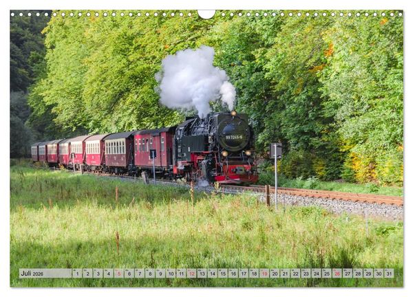 Produktbild: Volldampf durch den Harz (Wandkalender 2026 DIN A3 quer), CALVENDO Monatskalender