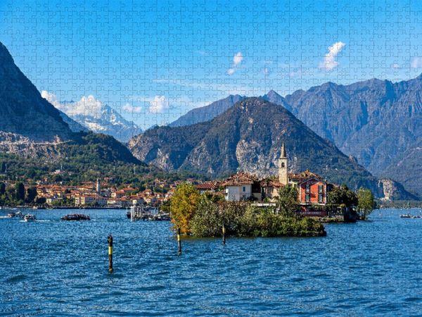 Produktbild: CALVENDO Puzzle Blick auf die Isola dei Pescatori | 1000 Teile Lege-Gr&ouml;&szlig;e 64x48cm Foto-Puzzle f&uuml;r gl&uuml;ckliche Stunden