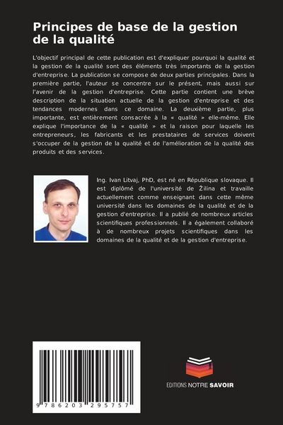 Produktbild: Principes de base de la gestion de la qualit&eacute;