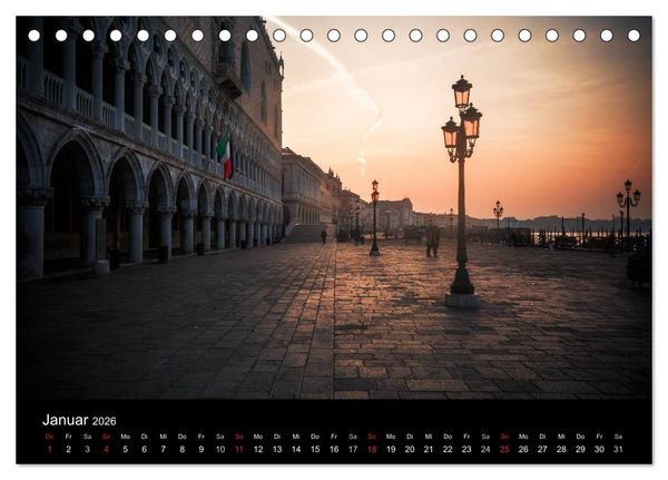 Produktbild: Venedig - Facetten einer Lagunenstadt (Tischkalender 2026 DIN A5 quer), CALVENDO Monatskalender
