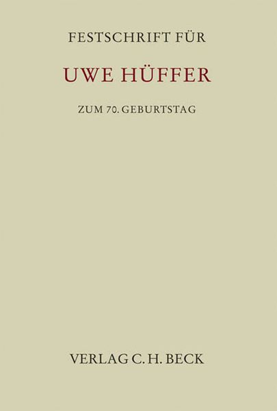 Produktbild: Festschrift f&uuml;r Uwe H&uuml;ffer zum 70. Geburtstag