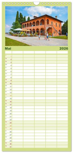 Produktbild: Familienplaner 2026 - Udine - die Stadt der Engel mit 5 Spalten (Wandkalender, 21 x 45 cm) CALVENDO