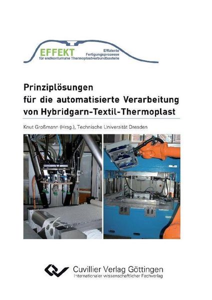 Produktbild: Prinzipl&ouml;sungen f&uuml;r die automatisierte Verarbeitung von Hybridgarn-Textil-Thermoplast