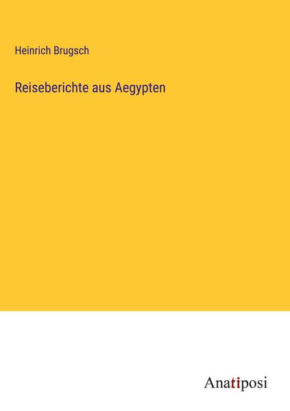 Produktbild: Reiseberichte aus Aegypten