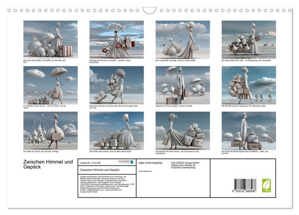 Produktbild: Zwischen Himmel und Gep&auml;ck (Wandkalender 2026 DIN A3 quer), CALVENDO Monatskalender