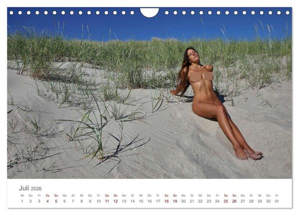 Produktbild: Akt und Meer (Wandkalender 2026 DIN A4 quer), CALVENDO Monatskalender