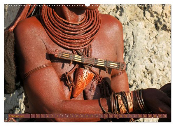 Produktbild: Himba - Der Schmuck der sch&ouml;nen Frauen (Wandkalender 2026 DIN A2 quer), CALVENDO Monatskalender