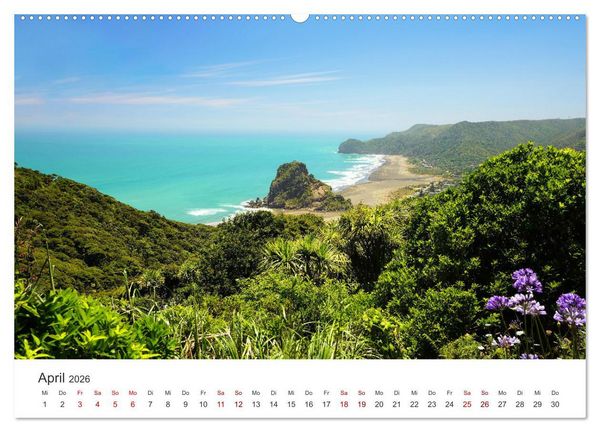 Produktbild: Neuseeland Trauminsel im S&uuml;dpazifik (hochwertiger Premium Wandkalender 2026 DIN A2 quer), Kunstdruck in Hochglanz