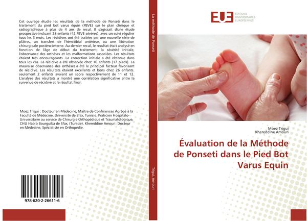 Produktbild: &Eacute;valuation de la M&eacute;thode de Ponseti dans le Pied Bot Varus Equin
