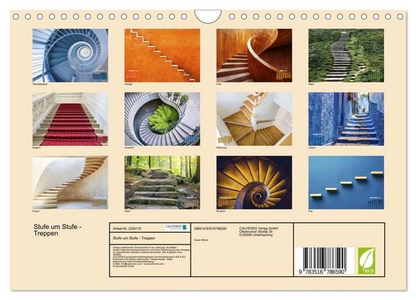 Produktbild: Stufe um Stufe - Treppen (Wandkalender 2027 DIN A4 quer), CALVENDO Monatskalender