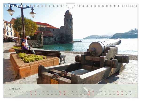 Produktbild: C&ocirc;te Vermeille entre mer et Pyr&eacute;n&eacute;es (Calendrier mural 2026 DIN A4 vertical), CALVENDO calendrier mensuel