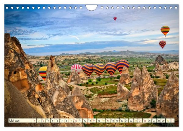 Produktbild: Mit dem Ballon &uuml;ber Kappadokien (Wandkalender 2026 DIN A4 quer), CALVENDO Monatskalender