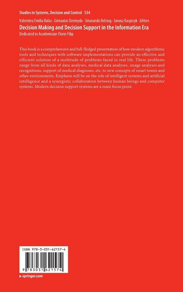 Produktbild: Decision Making and Decision Support in the Information Era