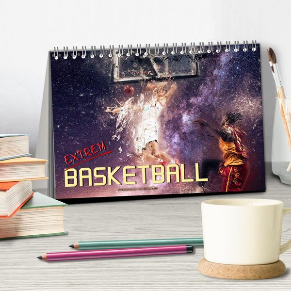 Produktbild: Basketball extrem (Tischkalender 2026 DIN A5 quer), CALVENDO Monatskalender