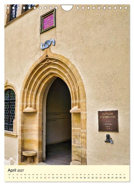 Produktbild: Luthergedenkst&auml;tten in Eisleben und Wittenberg (Wandkalender 2027 DIN A4 hoch), CALVENDO Monatskalender