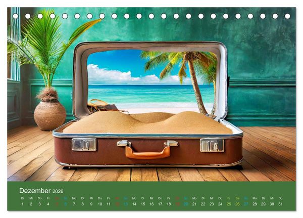Produktbild: Ausblick aufs Meer - traumhafte Momente (Tischkalender 2026 DIN A5 quer), CALVENDO Monatskalender