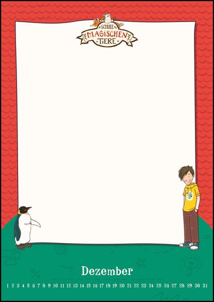 Produktbild: Schule der magischen Tiere - Bastelkalender zum Selbstgestalten - Fotos einkleben, malen - immerw&auml;hrend - 21 x 29,7 cm
