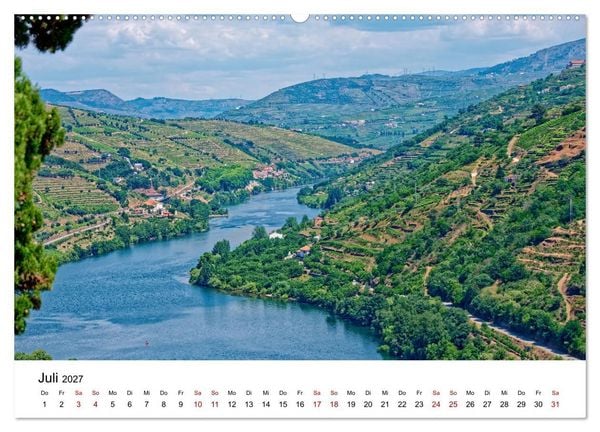 Produktbild: Von Nord nach S&uuml;d - Fahrt &uuml;ber Viseu, Coimbra und Nazar&eacute; (Wandkalender 2027 DIN A2 quer), CALVENDO Monatskalender