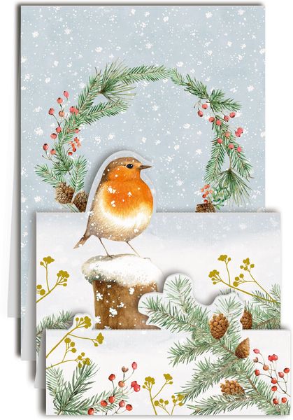 Produktbild: Marjoleins Wintergr&uuml;&szlig;e, Mini-Adv.kal.-Sort. Pop-up (Bastin)