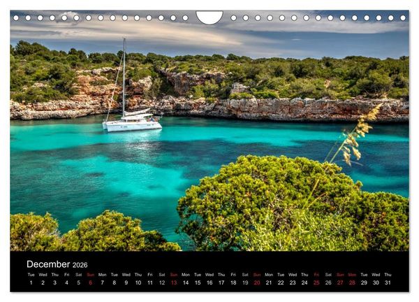 Produktbild: Majorca 2026 Insights (Wall Calendar 2026 DIN A4 landscape), CALVENDO 12 Month Wall Calendar