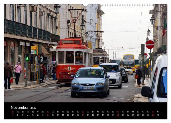 Produktbild: Mit der Tram durch Lissabon (hochwertiger Premium Wandkalender 2026 DIN A2 quer), Kunstdruck in Hochglanz