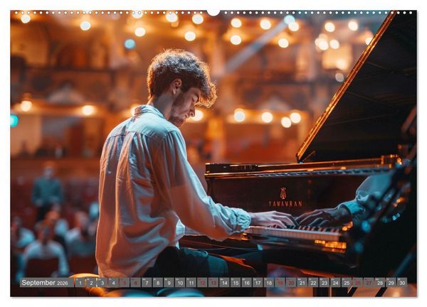 Produktbild: Tr&auml;ume aus Piano, Klavier und Fl&uuml;gel (Wandkalender 2026 DIN A2 quer), CALVENDO Monatskalender