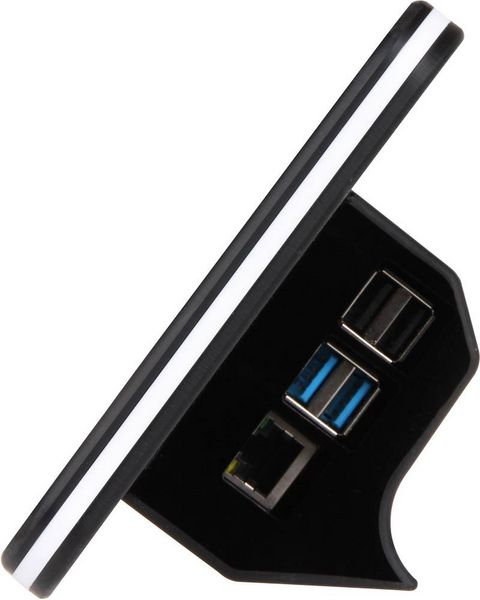 Produktbild: Joy-it RB-LCD-7P4-Case Display-Geh&auml;use Passend f&uuml;r (Entwicklungskits): Raspberry Pi&reg; inkl. aktiven K&uuml;hler Schwarz