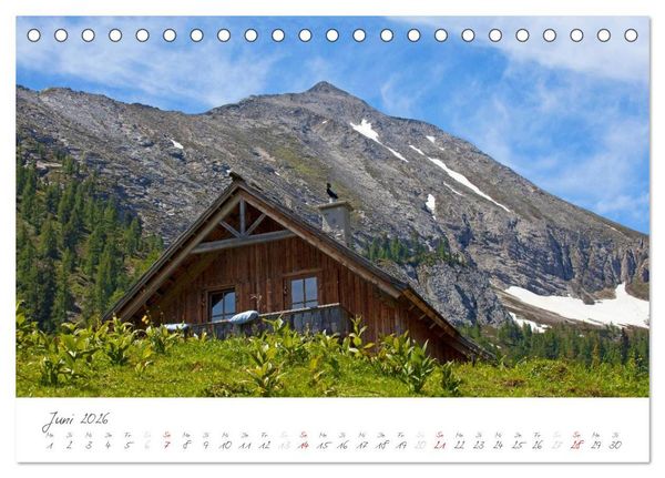 Produktbild: Einladung auf die Salzburger Almh&uuml;tten (Tischkalender 2026 DIN A5 quer), CALVENDO Monatskalender