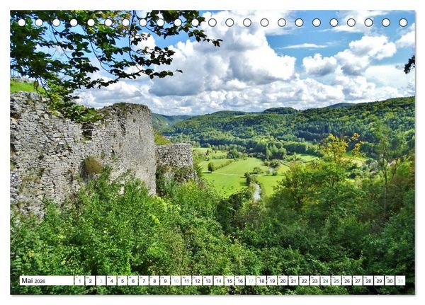 Produktbild: Wandererlebnisse in der Fr&auml;nkischen Schweiz (Tischkalender 2026 DIN A5 quer), CALVENDO Monatskalender