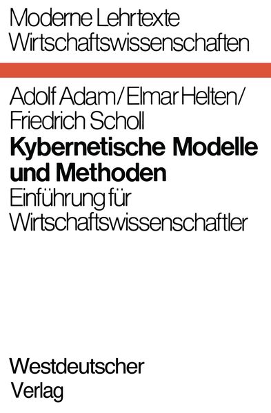 Produktbild: Kybernetische Modelle und Methoden