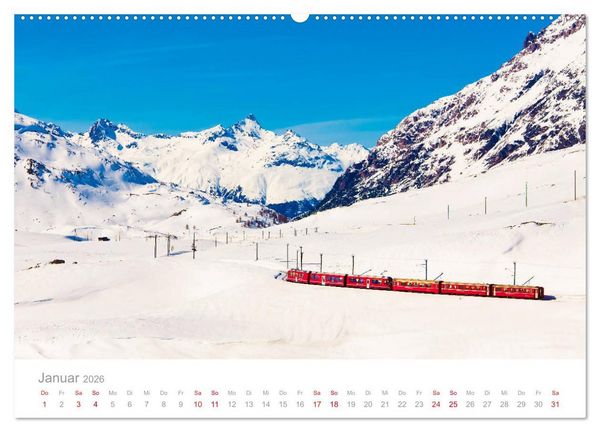 Produktbild: TRAUMZIELE DER SCHWEIZ Impressionen (Wandkalender 2026 DIN A2 quer), CALVENDO Monatskalender