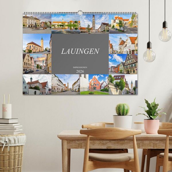 Produktbild: Lauingen Impressionen (Wandkalender 2026 DIN A2 quer), CALVENDO Monatskalender