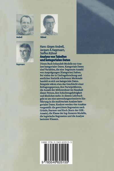 Produktbild: Analyse von Tabellen und kategorialen Daten