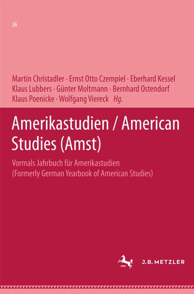 Produktbild: Amerikastudien / American Studies