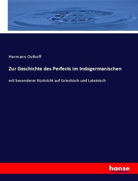 Produktbild: Zur Geschichte des Perfects im Indogermanischen