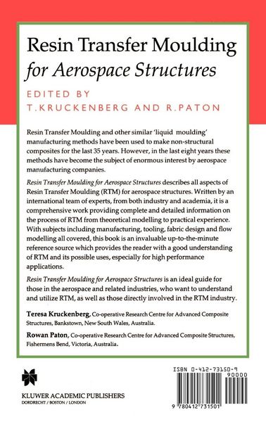 Produktbild: Resin Transfer Moulding for Aerospace Structures