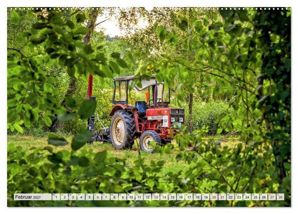 Produktbild: Landmaschinen im Dornr&ouml;schenschlaf (hochwertiger Premium Wandkalender 2027 DIN A2 quer), Kunstdruck in Hochglanz