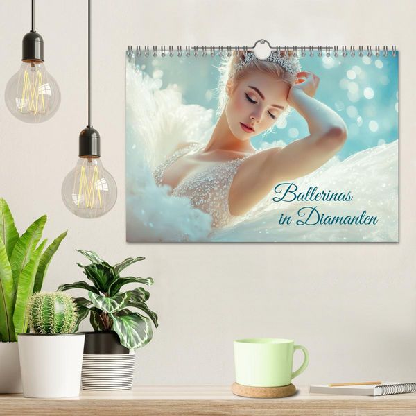 Produktbild: Ballerinas in Diamanten (Wandkalender 2026 DIN A4 quer), CALVENDO Monatskalender