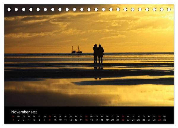 Produktbild: St. Peter-Ording (Tischkalender 2026 DIN A5 quer), CALVENDO Monatskalender