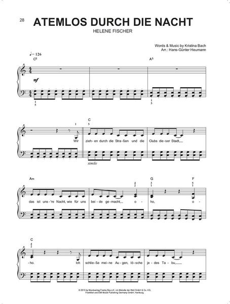 Produktbild: Piano gef&auml;llt mir! 50 Chart & Film Hits - Band 4 mit MP3 CD