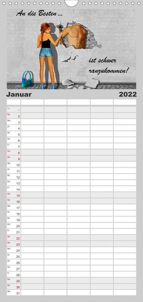 Produktbild: Familienplaner Street-Art in Digital-Art by Mausopardia (Wandkalender 2022 , 21 cm x 45 cm, hoch)