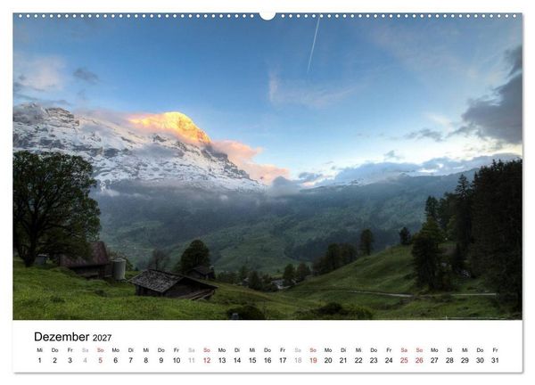 Produktbild: Berner Oberland (Wandkalender 2027 DIN A2 quer), CALVENDO Monatskalender