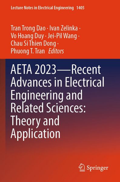 Produktbild: AETA 2023&mdash;Recent Advances in Electrical Engineering and Related Sciences: Theory and Application