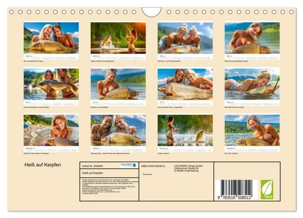 Produktbild: Hei&szlig; auf Karpfen (Wandkalender 2026 DIN A4 quer), CALVENDO Monatskalender