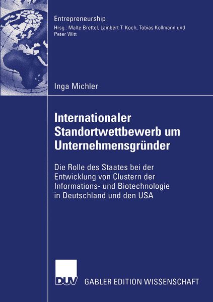 Produktbild: Internationaler Standortwettbewerb um Unternehmensgr&uuml;nder