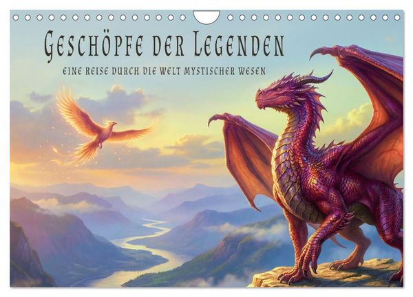 Produktbild: Gesch&ouml;pfe der Legenden - Eine Reise durch die Welt mystischer Wesen (Wandkalender 2027 DIN A4 quer), CALVENDO Monatskalender