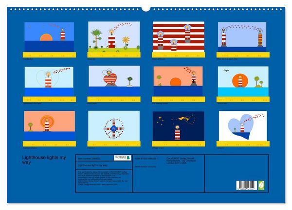 Produktbild: Lighthouse lights my way (Wall Calendar 2026 DIN A2 landscape), CALVENDO 12 Month Wall Calendar