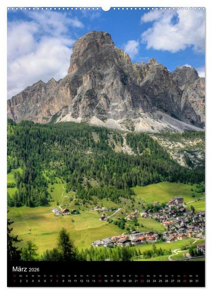Produktbild: Dolomiten &ndash; Eine Gipfelparade (Wandkalender 2026 DIN A2 hoch), CALVENDO Monatskalender