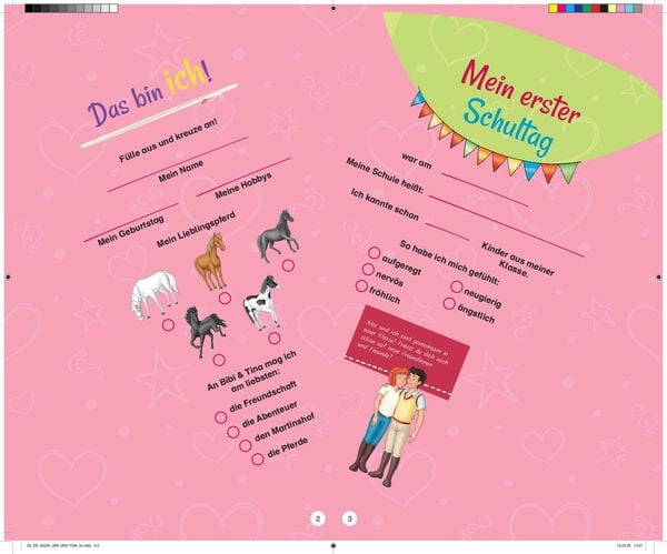 Produktbild: Bibi & Tina - Ich bin jetzt ein Schulkind I Schult&uuml;tenbuch