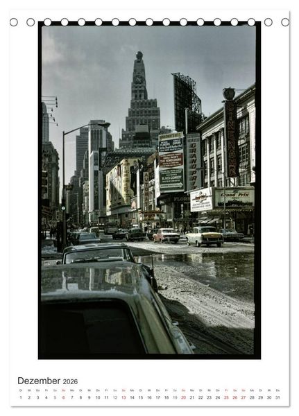 Produktbild: NEW YORK CITY - Vintage Views (Tischkalender 2026 DIN A5 hoch), CALVENDO Monatskalender